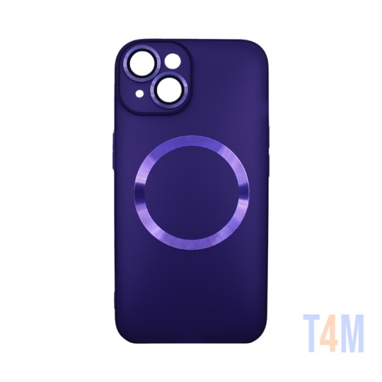 Magnetic Case with Camera Lens for Apple iPhone 14 Purple